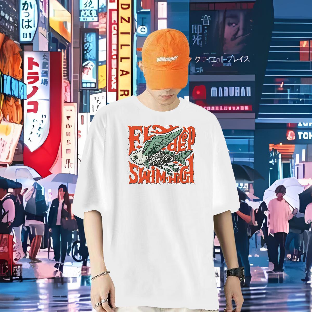 DIY Customized Man T Shirts 100% Cotton 230g Summer Casual Clothes Crew Neck High Quality Men Tees Black White