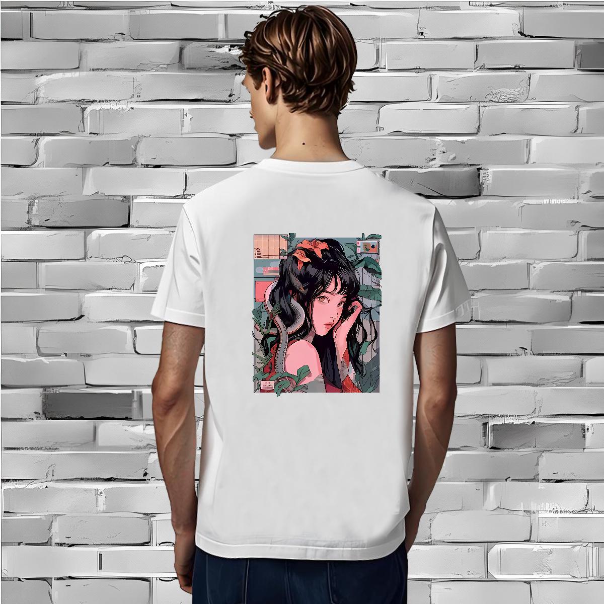 T-Shirts 230g Cotton women Casual Daily Wear O Neck Short Sleeves Plus Size Custom Men Tshirts DIY Comfortable Clothings