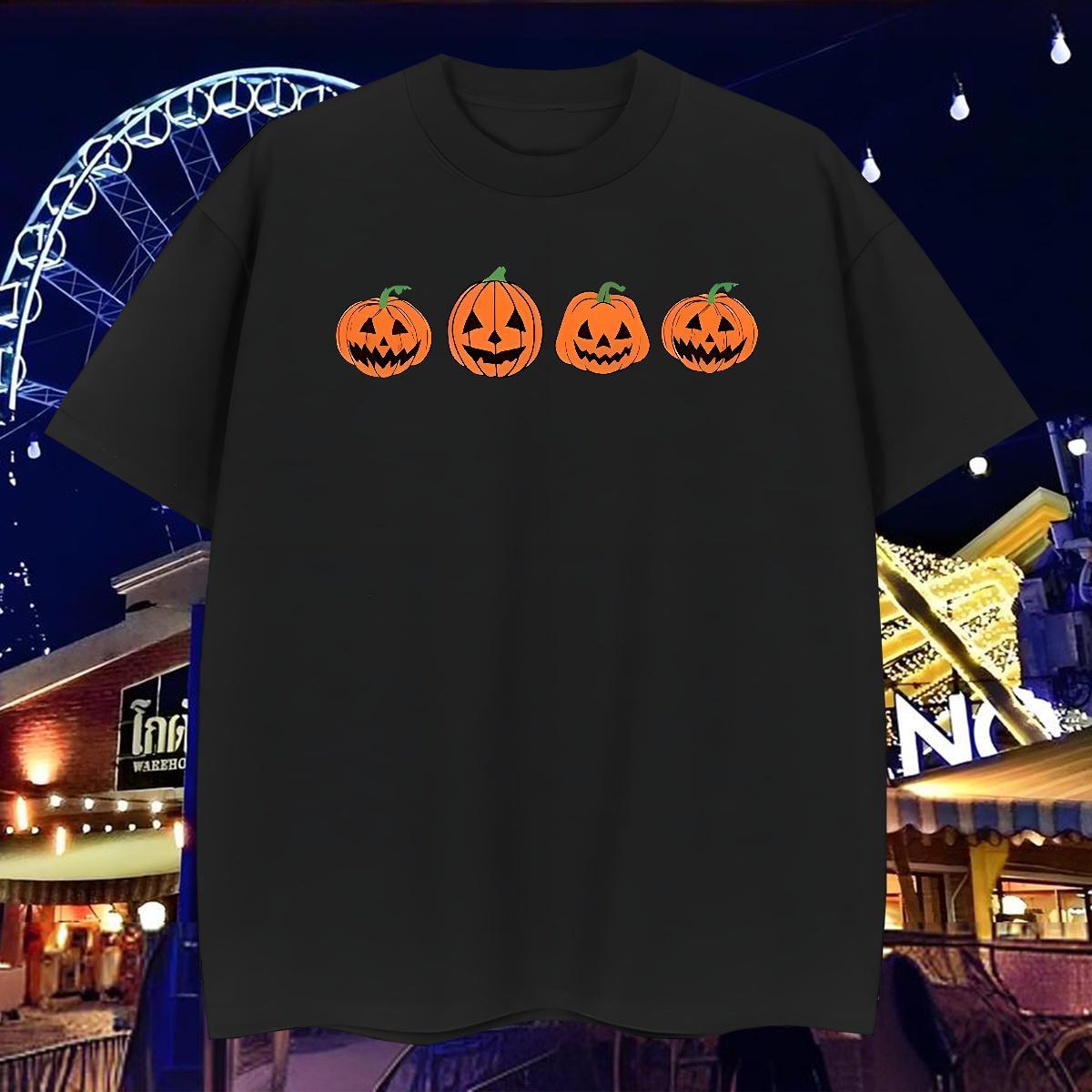 Man T Shirts 100% Cotton 230g halloween Sports Casual Breathable Crew Neck White Plus Size Men Tshirts 2024 Summer Unisex Wear