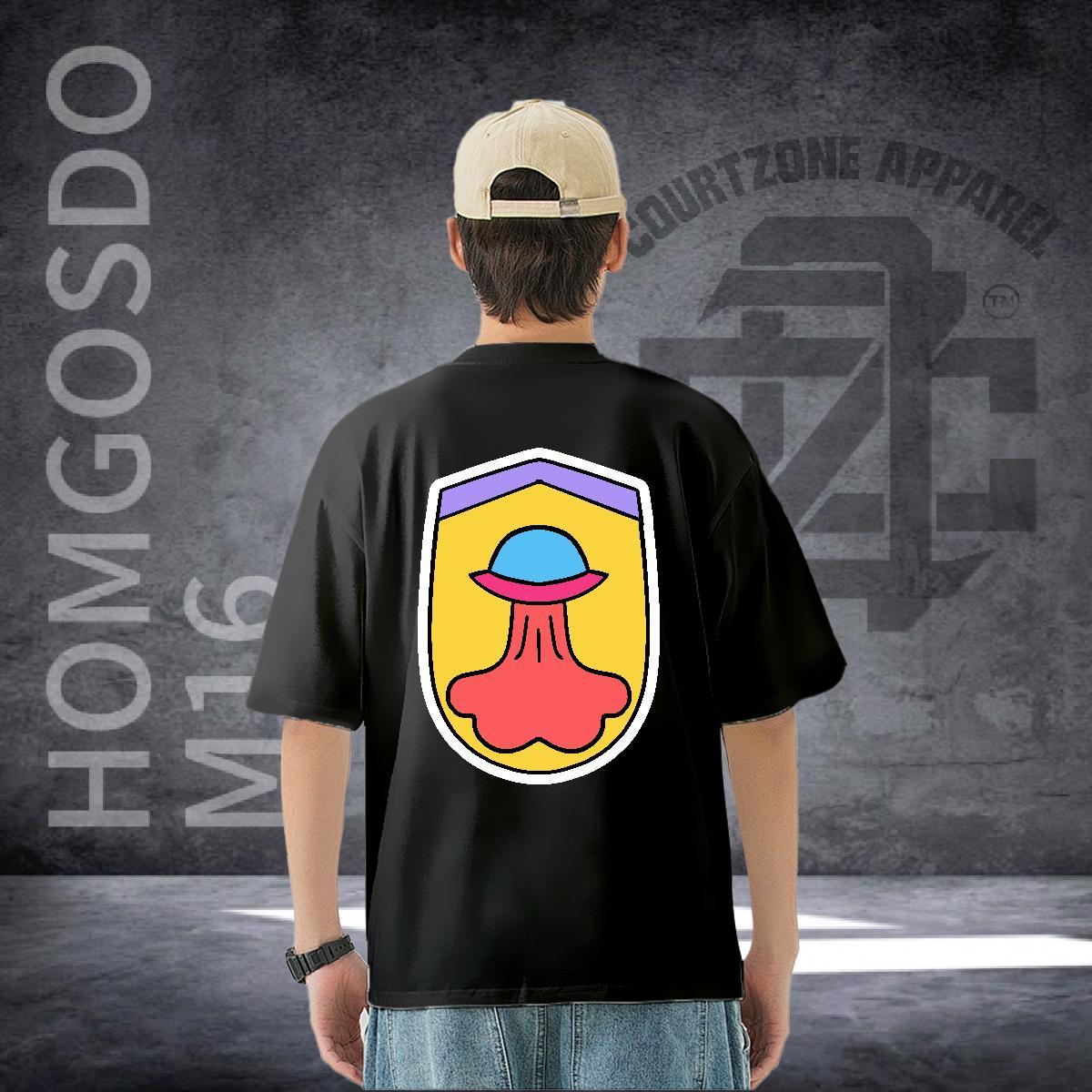 2024 DIY Man T Shirts ET Tops 230g Cotton Hip Hop TOP Quality Custom Cartoon Breathable Short Sleeve Tshirt for Man Woman