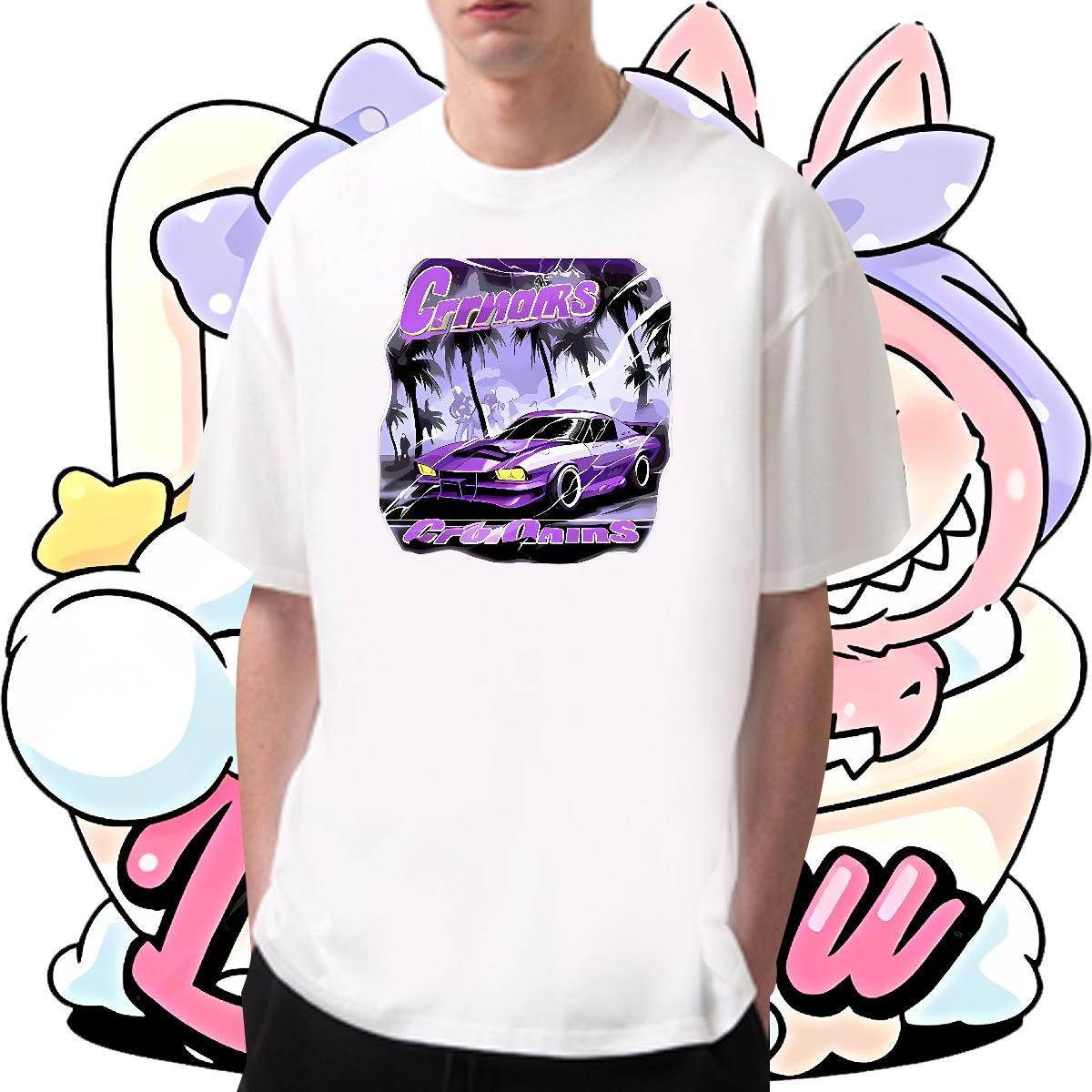 Unisex Tshirt for Man Woman 230g Pure Cotton Street car Custom Printing Breathable Short Sleeve Casual New Man T Shirts Clothes