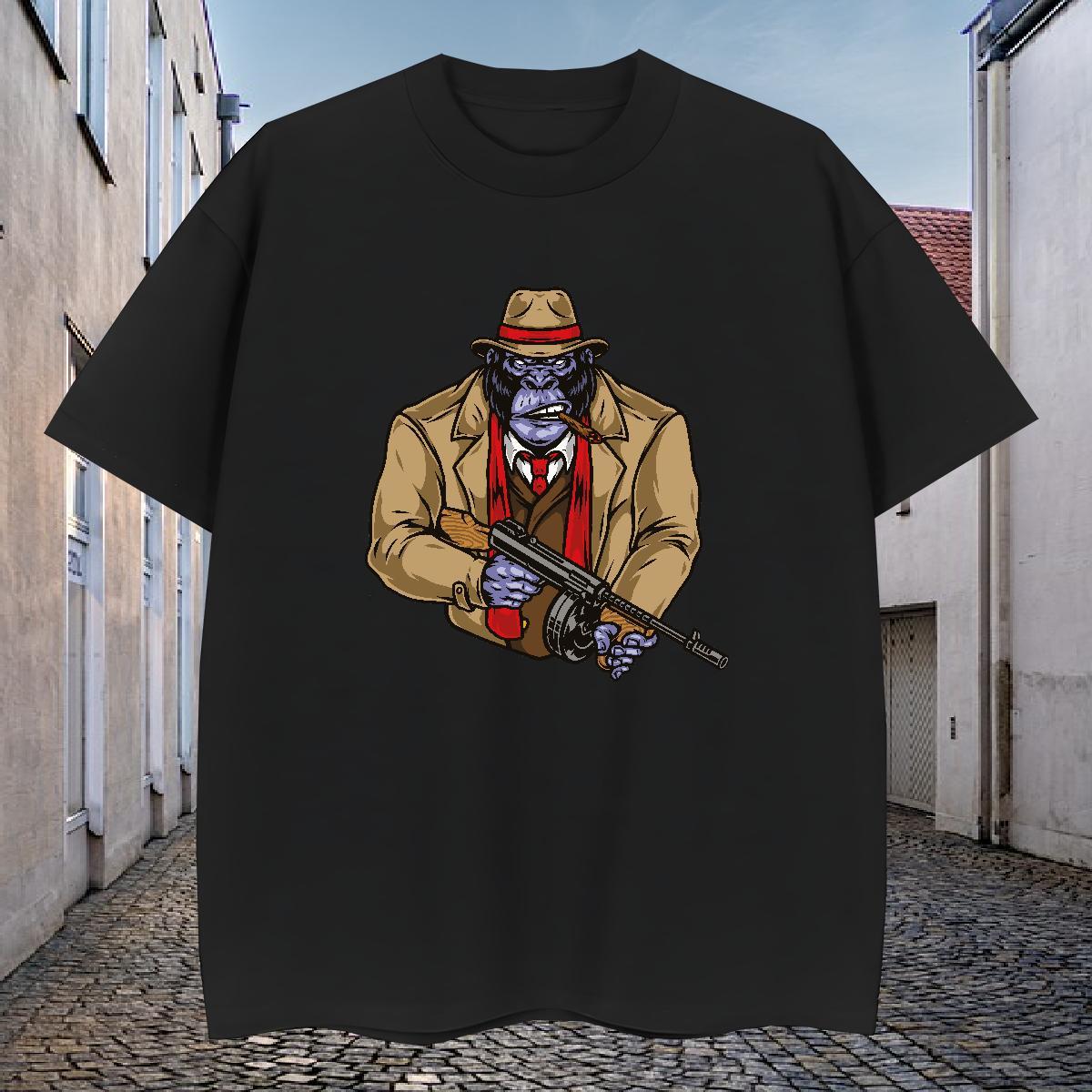 DIY Customized T-Shirts 230g 100% Cotton Street wear Hip Hop Tees O-Neck Short Sleeve High Quality Tshirt for Man Woman Plus Size Cartoon