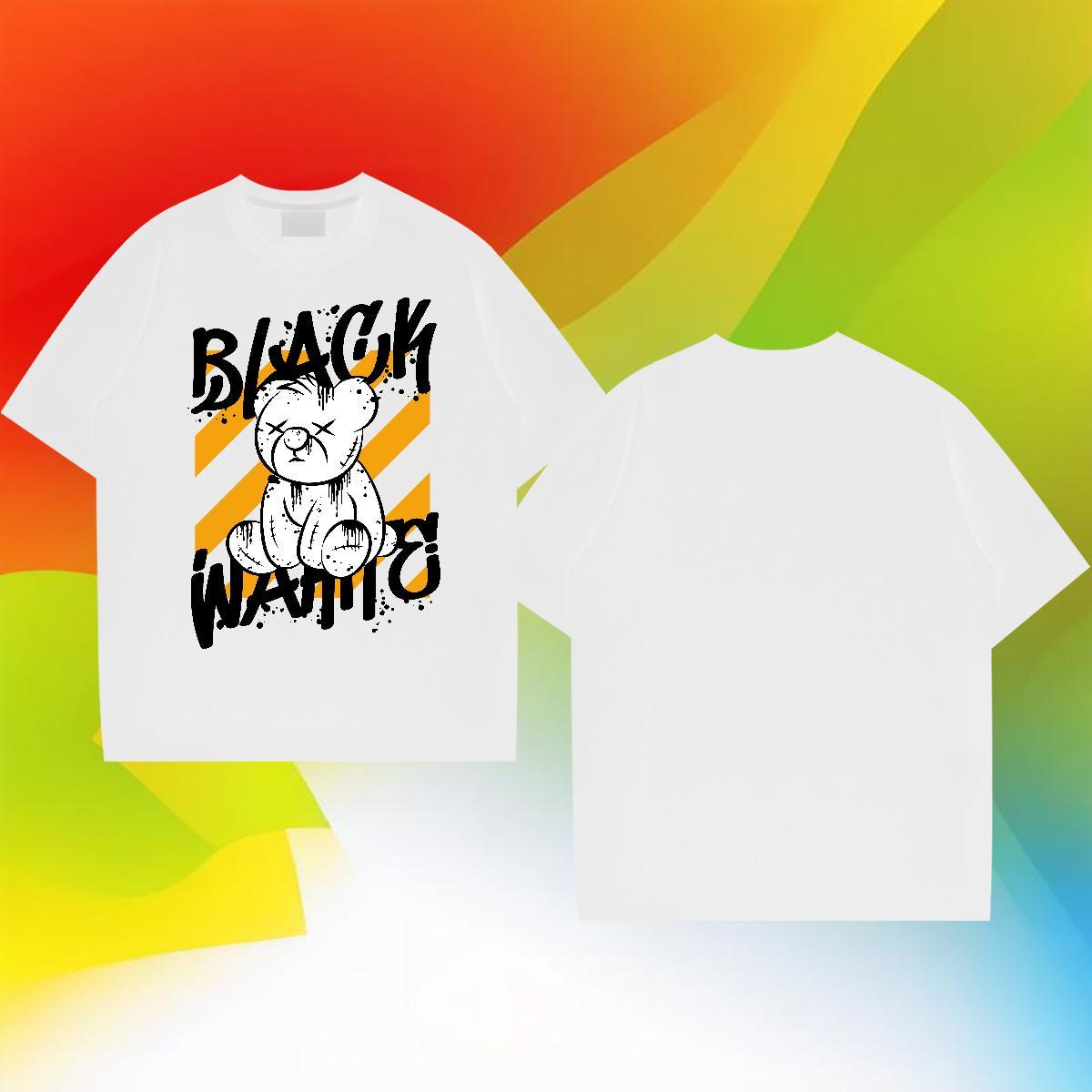 Designer Men Clothes T-Shirt 230g Pure Cotton Outdoor bear Skull Breathable Crew Neck Stylist Men T Shirts Tops Tees