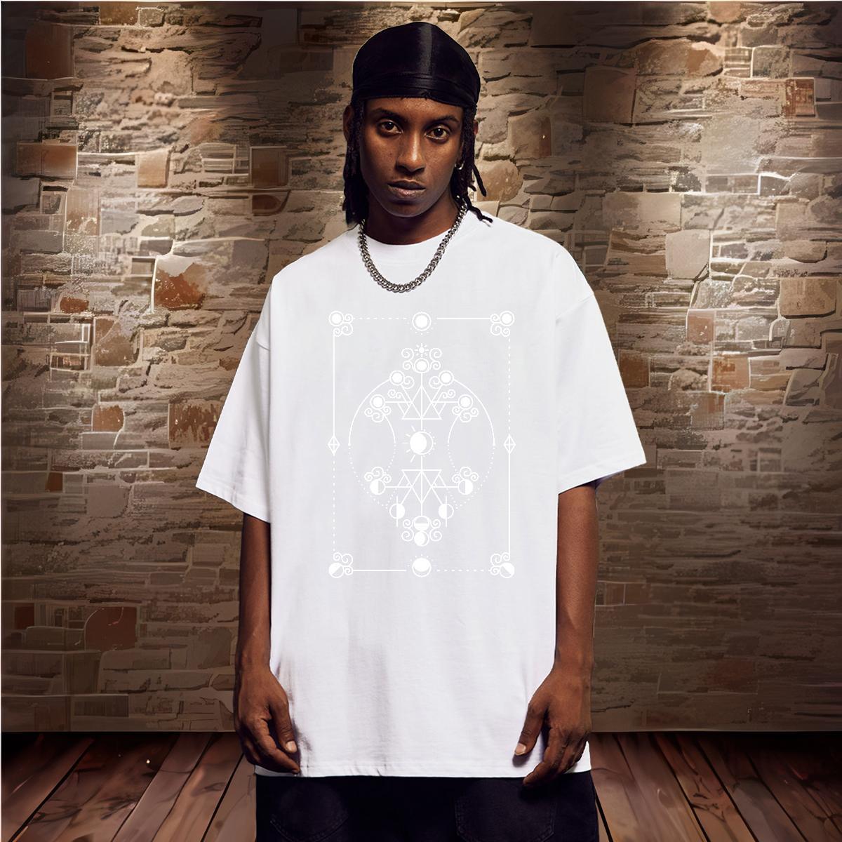 T-Shirts for Men 230g Pure Cotton handpainted Summer Casual O-Neck Short Sleeve Anime Men Tops Tees 2024 Designer Soft Clothings