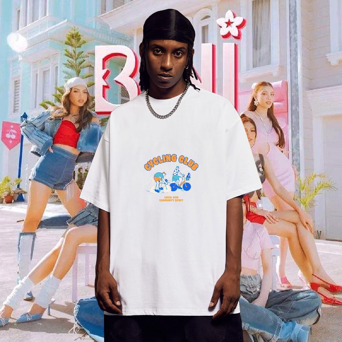 T-Shirts 230g 100% Cotton Lines Outdoor Breathable Short Sleeve Custom Print Oversized Men Tops Tees Designer Fashion Cool Design Tshirts