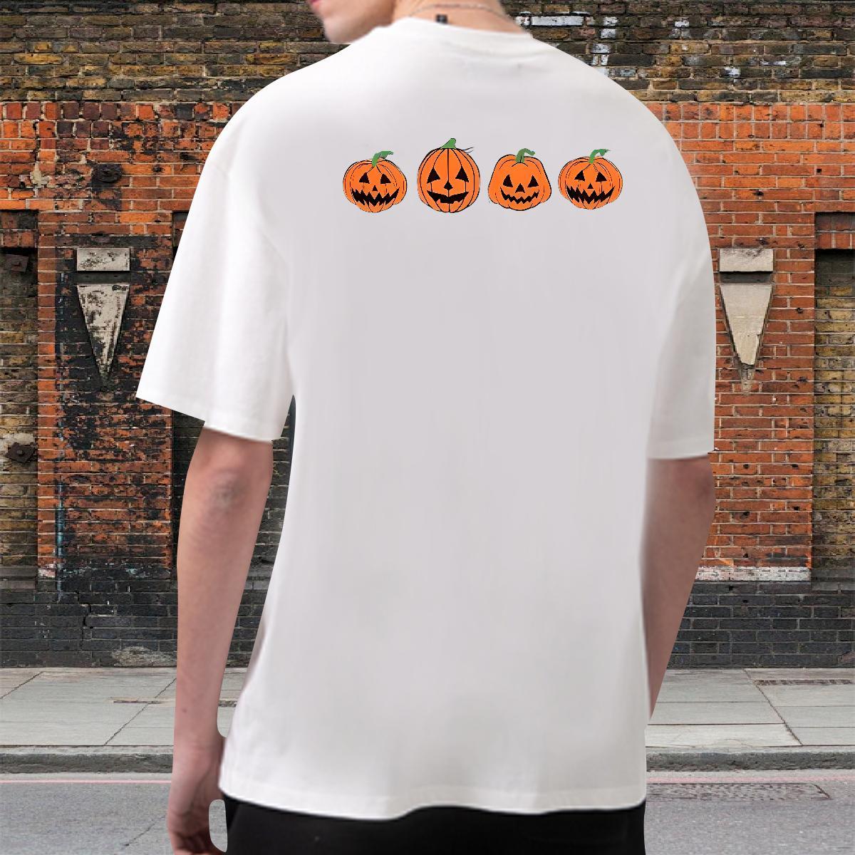 Fashion Designer T Shirts Men 100% Cotton 230g halloween Anime Printing Street Clothings Breathable Crew Neck Classic Mens Tshirts Oversized 4XL