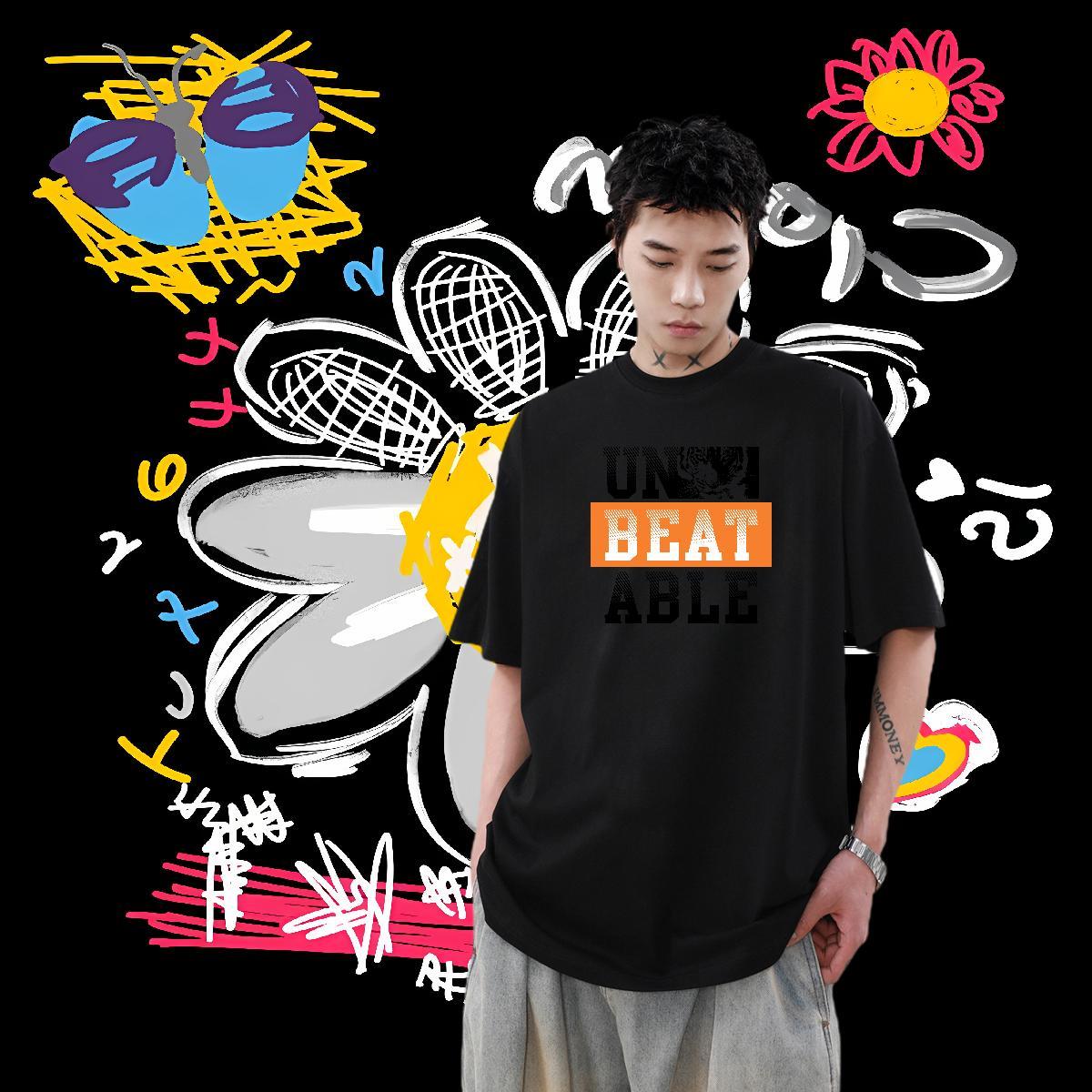 2024 Summer T shirt 100% Cotton 230g Sport Tops Breathable Comfortable Men Tshirts Custom Printed
