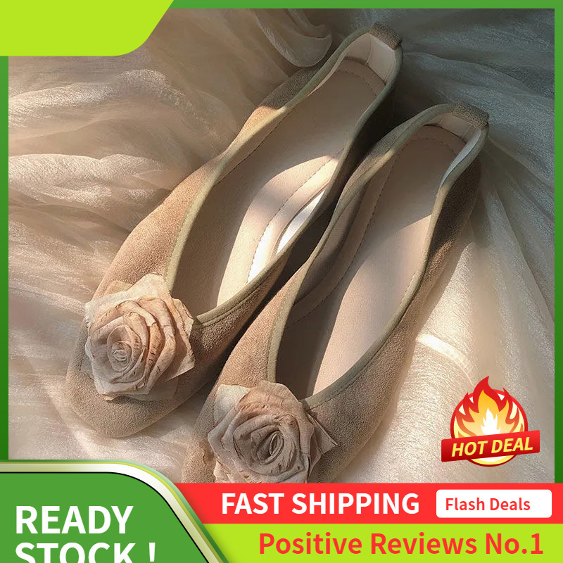 Vintage Ddmysports Women Style Design Sense Single Shoes Shallow Khaki Free Shipping Outdoor