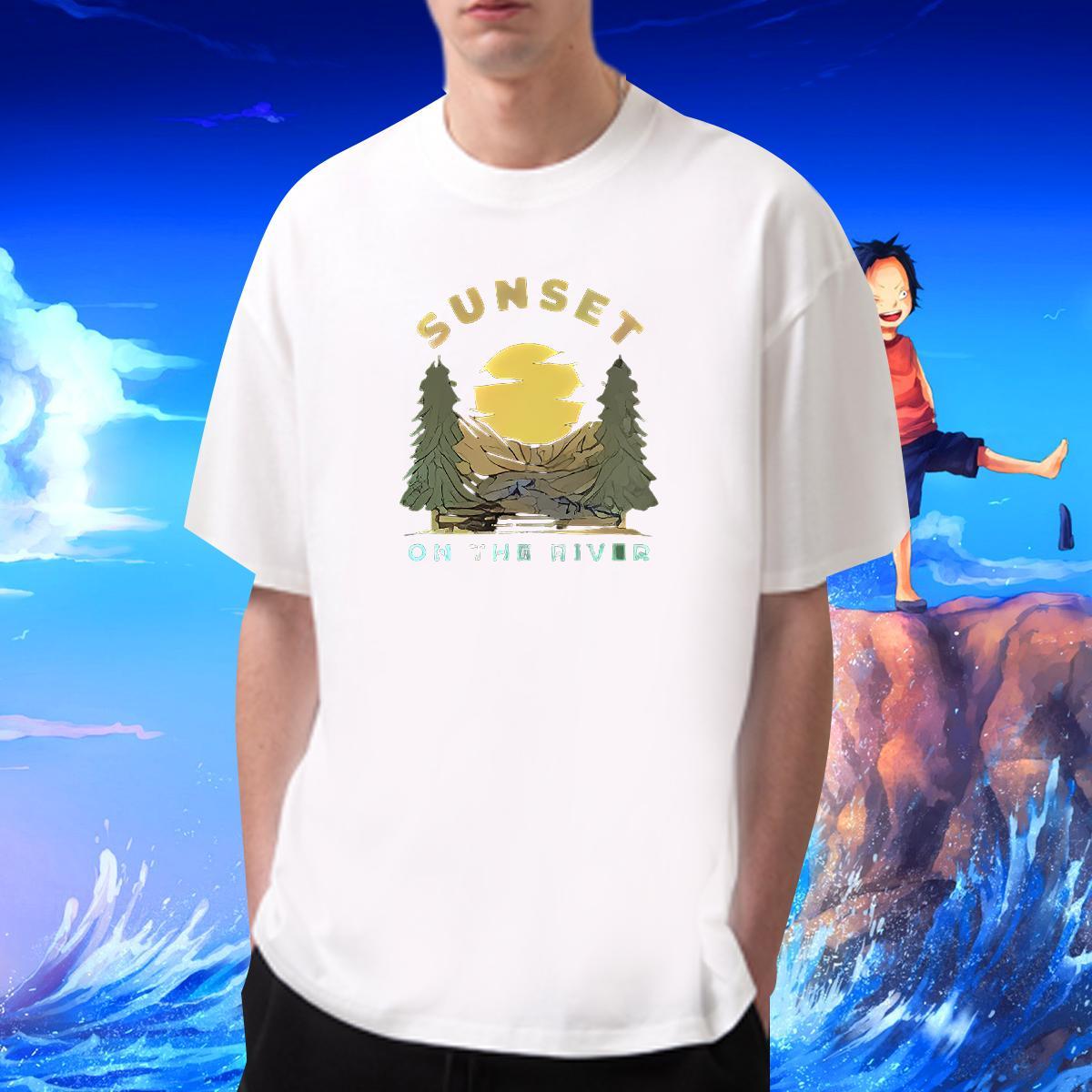 Soft Couples T Shirts 230g 100% Cotton Sports Casual mountains Oversized 3XL 4XL Short Sleeve O-Neck Fashion Design Mens T Shirts Polos