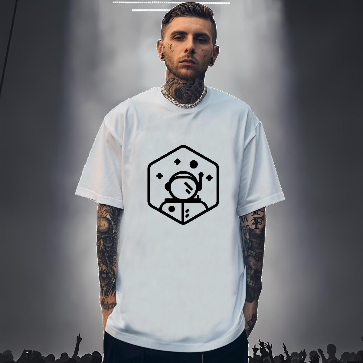 T-Shirts for Men 230g Cotton universe Street Breathable Short Sleeve Plus Size Custom Men Clothes T-Shirt Brand Designer Tees Shirts