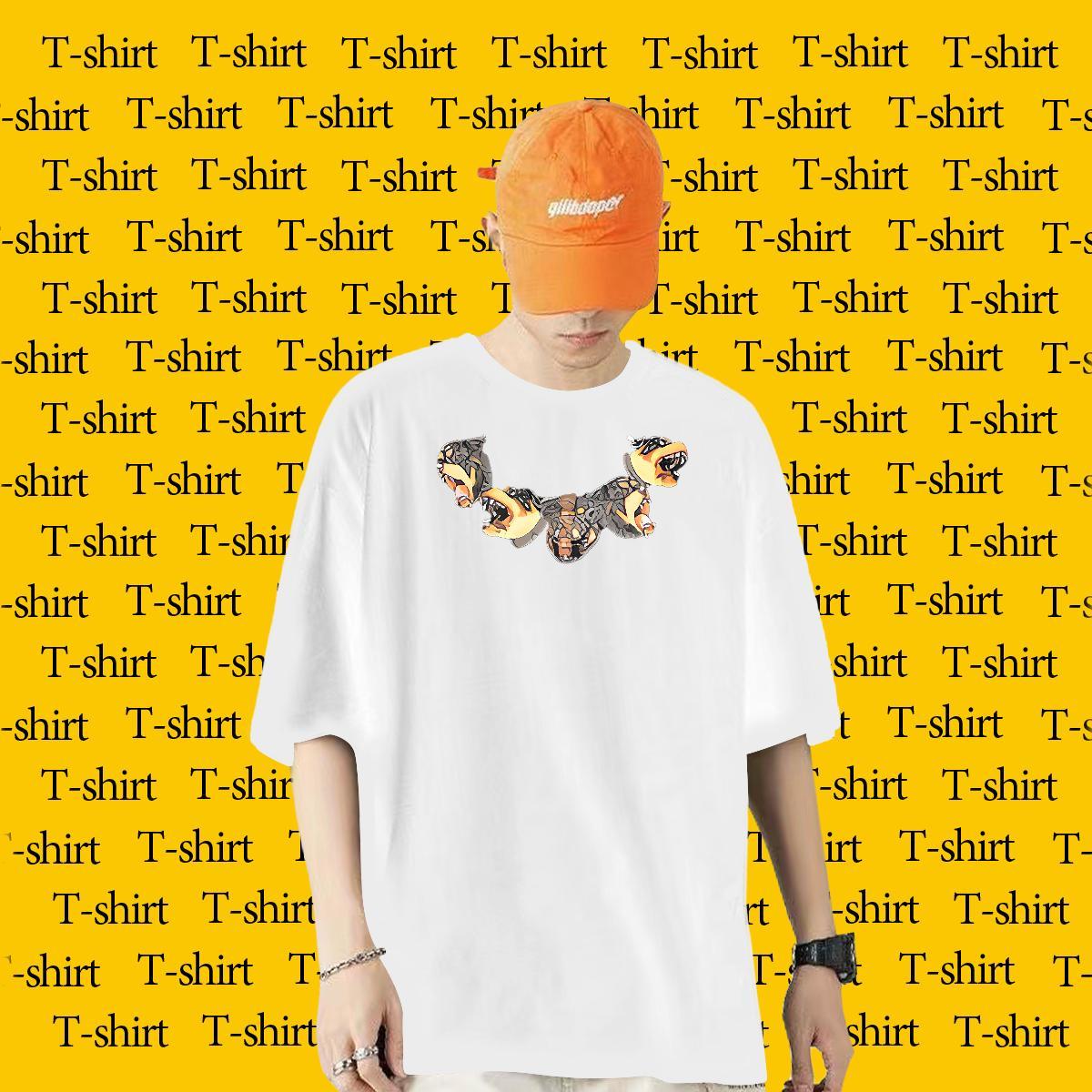 Fashion Designer Mens T Shirts 100% Cotton 230g dog Casual Daily Wear Top Tees Breathable Crew Neck Cool Men Clothes T-Shirt DIY Printed