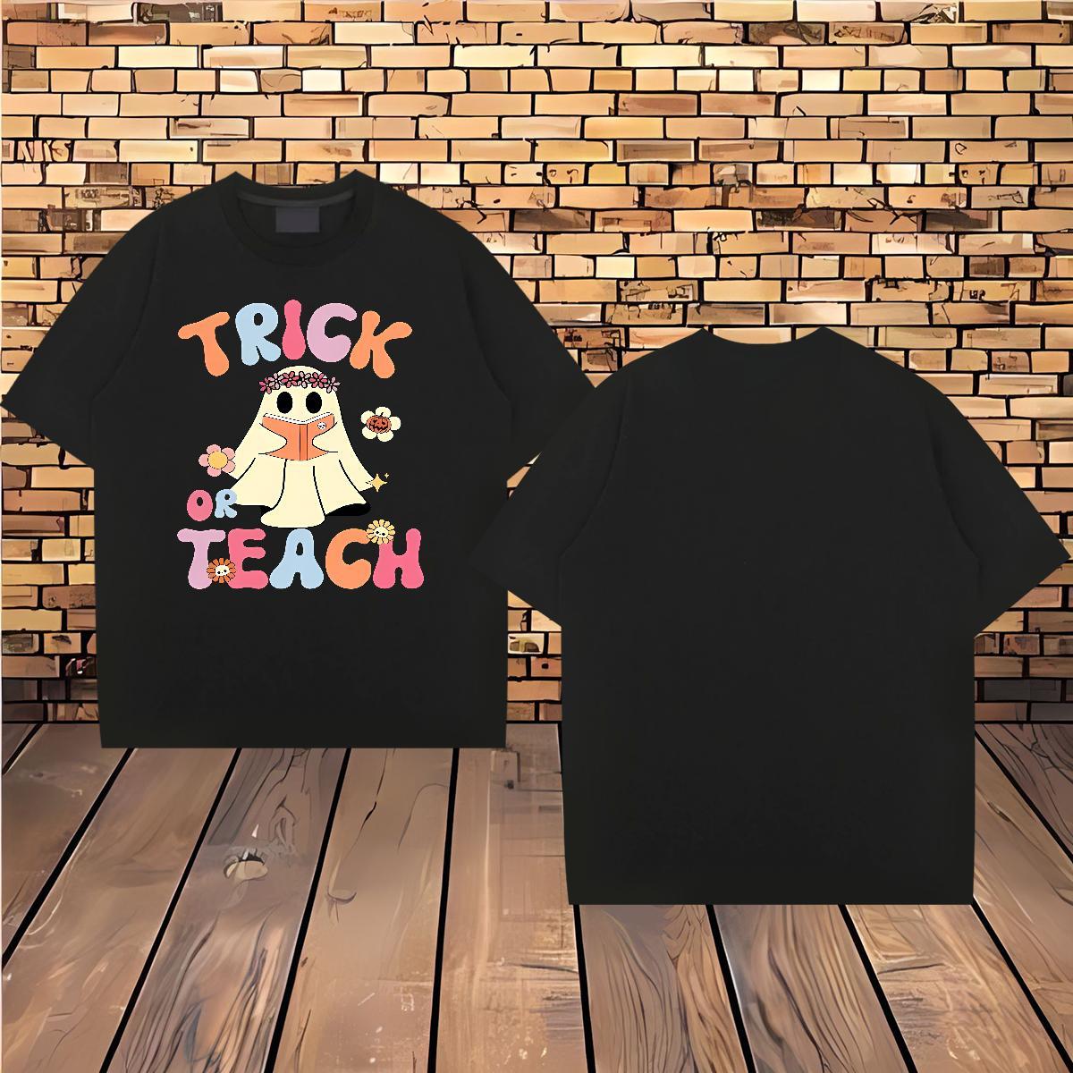 New Arrival Men T Shirts 100% Cotton 230g halloween Sports Casual Clothings Round Neck Short Sleeve High Quality Couples T Shirts Oversized 4XL