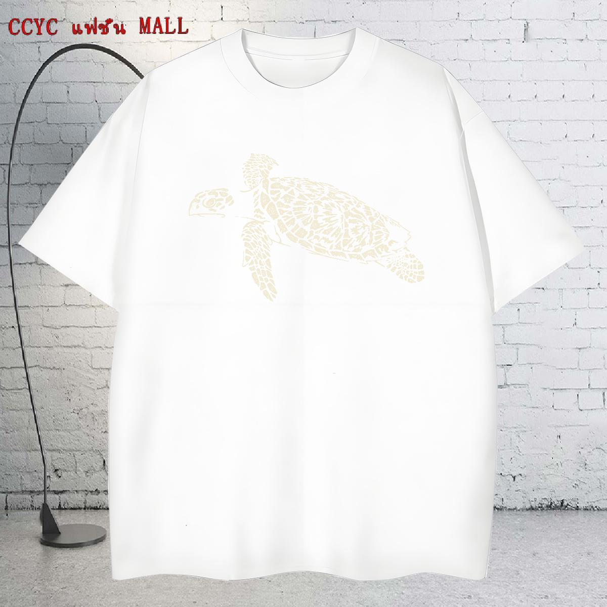 Cool Mens Tshirts 230g Pure Cotton Spring Summer tortoise White Plus Size Breathable Short Sleeve Fashion New Man T Shirts Clothes