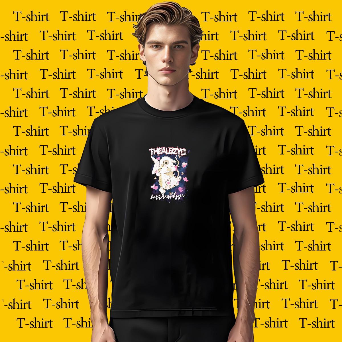 New T shirt 230g Cotton rabbit Casual Beach Tees Crew Neck High Quality Men Tops Tees Custom Printing