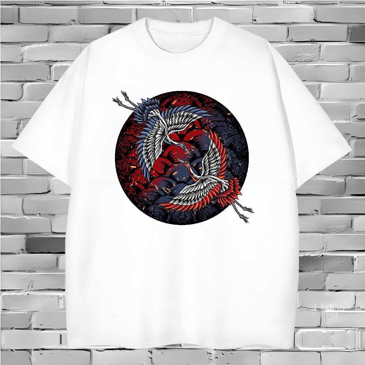 Wholesale Tshirt for Man Woman 230g Cotton beautiful T-Shirts for Men Anime Printing Street Breathable Soft Custom Anime 2024 Clothings