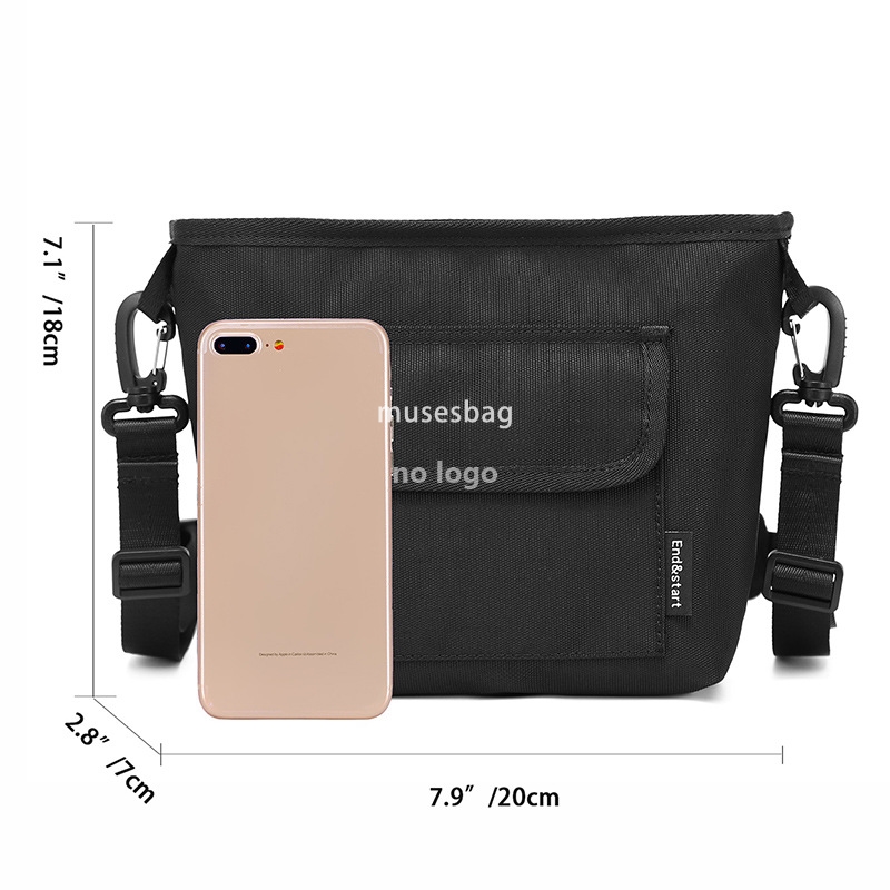 Men's crossbody bag Japanese Shoulder bag Men's Korean waterproof Oxford fabric travel body bag Casual small bag Messenger bag