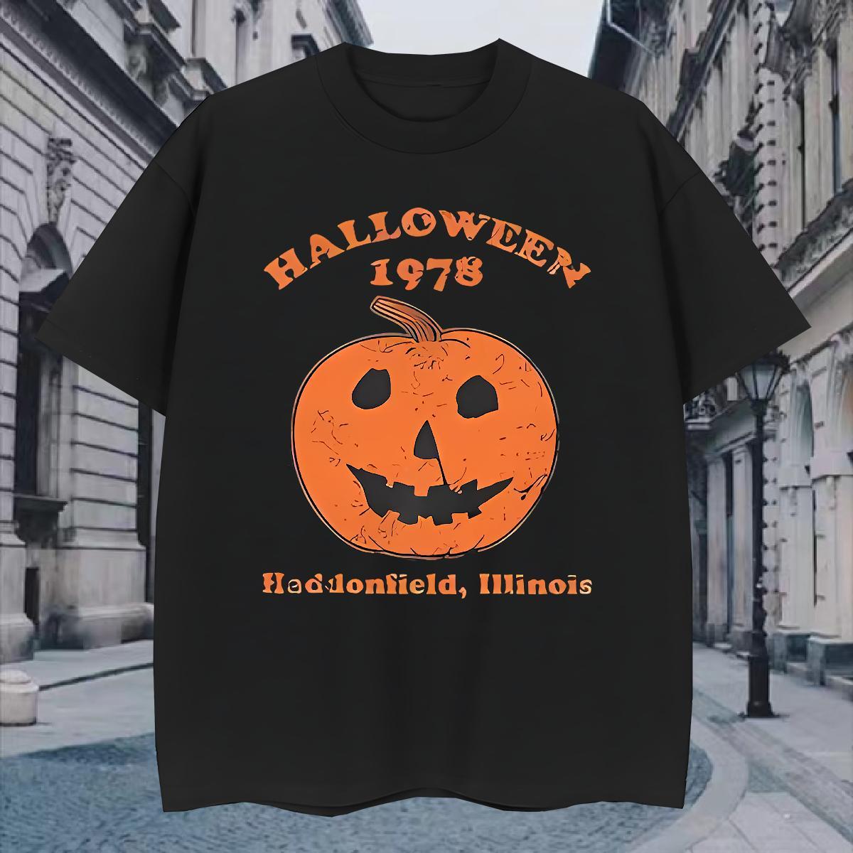 Mens T Shirts 100% Cotton 230g halloween Daily Wear O Neck Short Sleeves Anime Tshirt for Man Woman Casual New Brand Tshirts