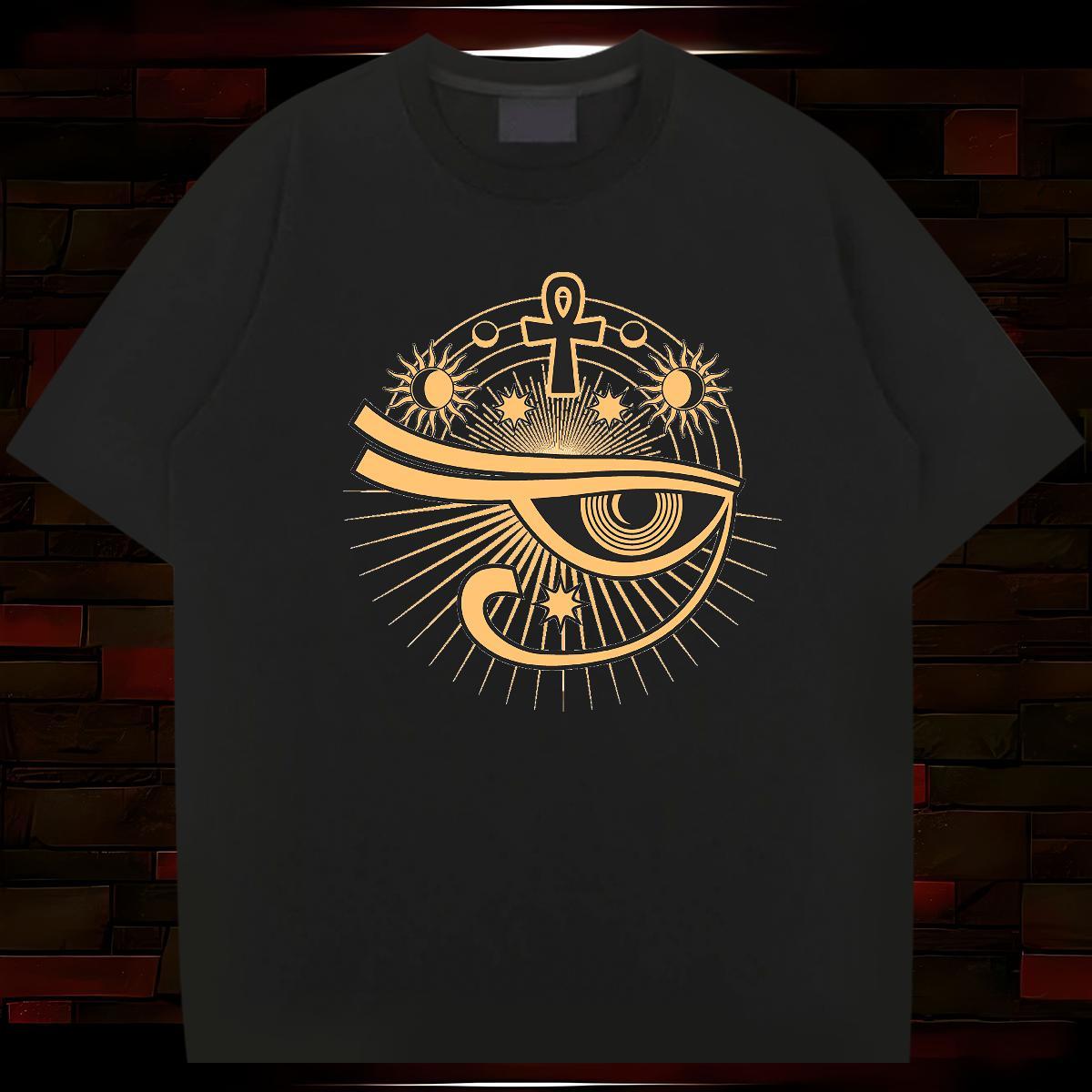 T Shirts Men 230g 100% Cotton eyes Hip Hop Street Round Neck Short Sleeve Floral Print Men Tops Tees Stylist TOP Quality Wear