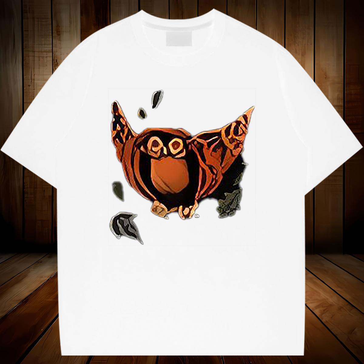 Fashion Casual T shirt 230g Pure Cotton halloween Anime Printing Street Tee Shirt Breathable Short Sleeve Soft Men Tees Cartoon Print