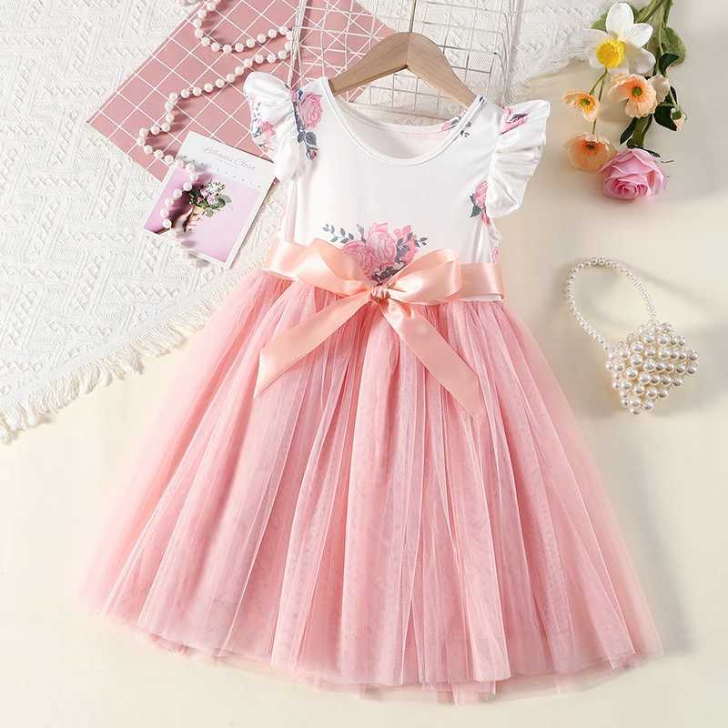 Girls casual dress princess dress gorgeous dress Christmas party wedding daily casual dress age 3-8 years oldW240720