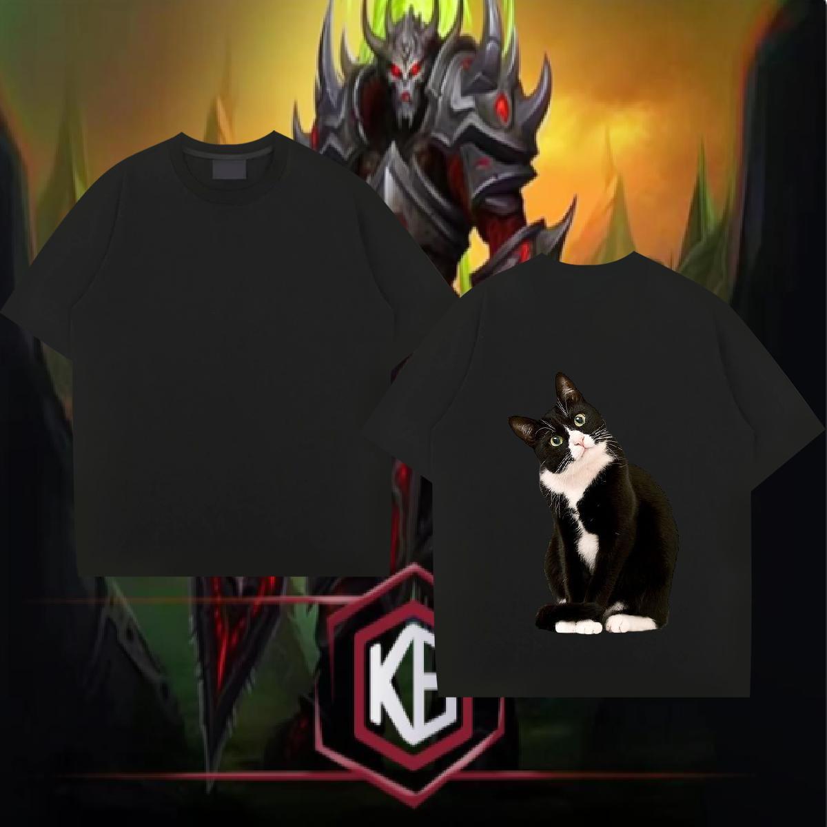 Classic T Shirts Men 230g Cotton cute Daily Wear Tops Crew Neck Unisex Men Clothes T-Shirt Asian Size