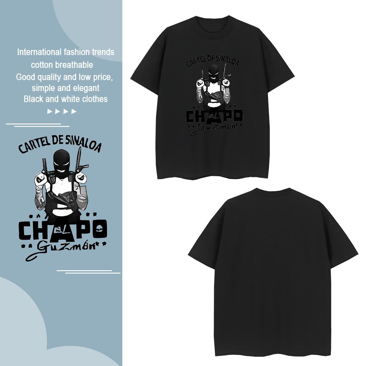 T-Shirts 230g 100% Cotton pistol Beach Breathable Short Sleeve Customized Print Men Clothes T-Shirt DIY Customized High Quality Tops Shirt