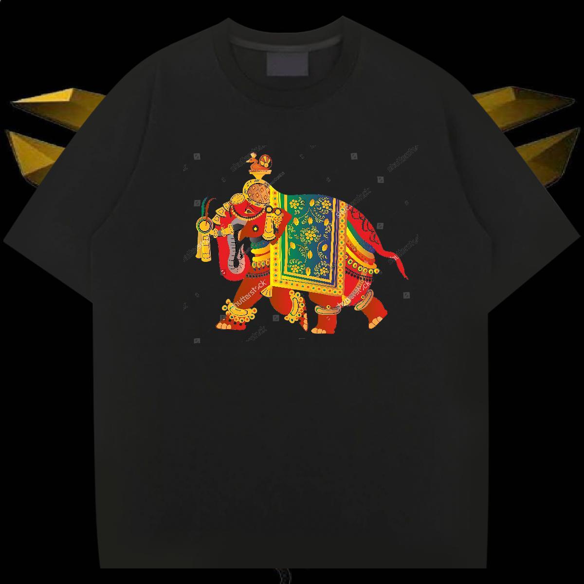 T shirt 230g Cotton elephant Casual Breathable Short Sleeve Customized Men Tshirts New Designer Classic Wear