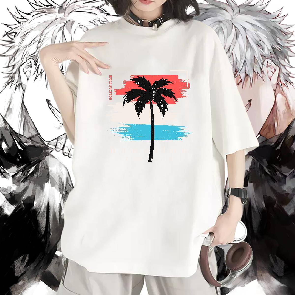 Female T-Shirts for Women Breathable Woman Tshirt DIY Anime tree Casual Beach 230g 100% Cotton Custom Top Tees