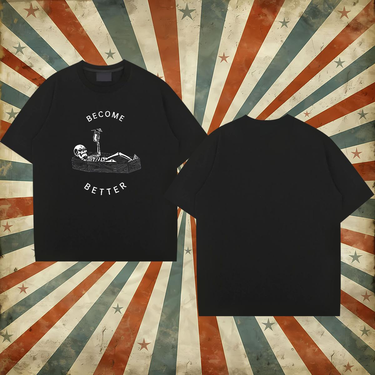 DIY Customized T Shirts Men 230g Pure Cotton halloween Outdoor Wear Breathable Short Sleeve High Quality Men Tees Customized Print