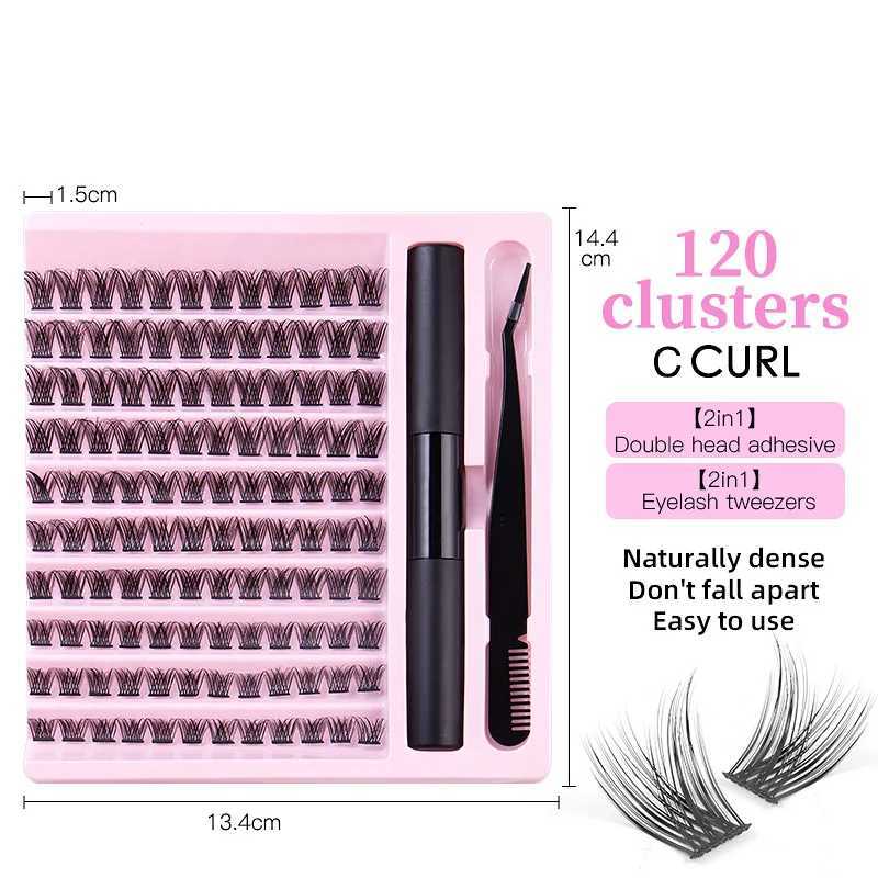 Hot Sales Makeup Looks Natural DIV 120 Clusters DlY Eyelash Extension Kit W240803