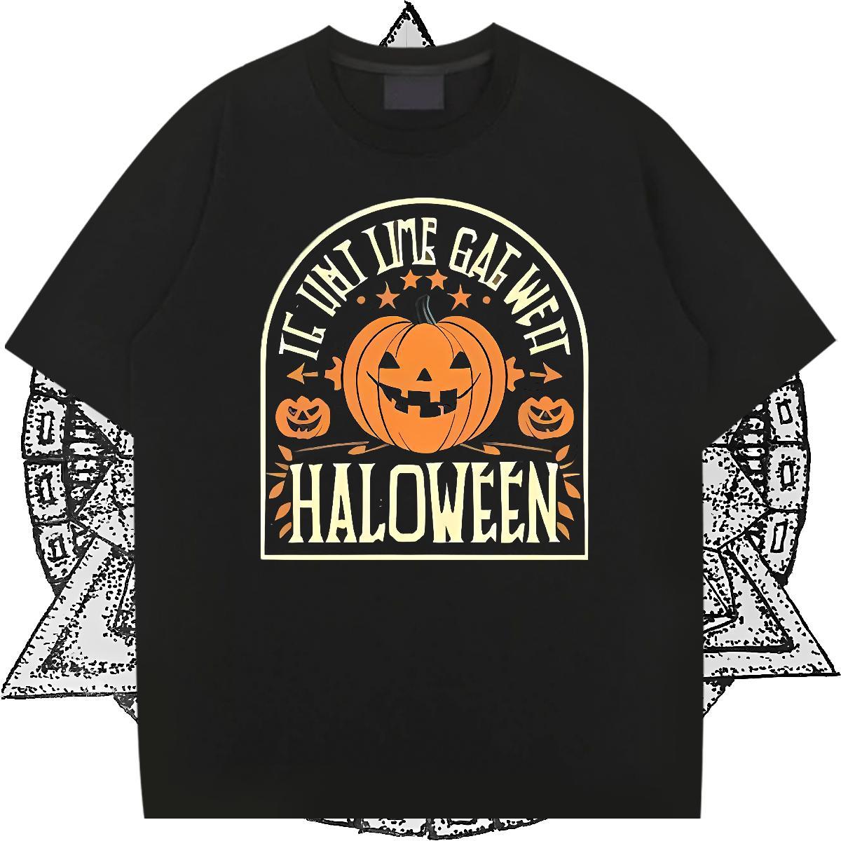 New Mens T Shirts 230g Cotton pumpkin Spring Summer Clothings Breathable Short Sleeve Brand Men Tees Oversized 4XL