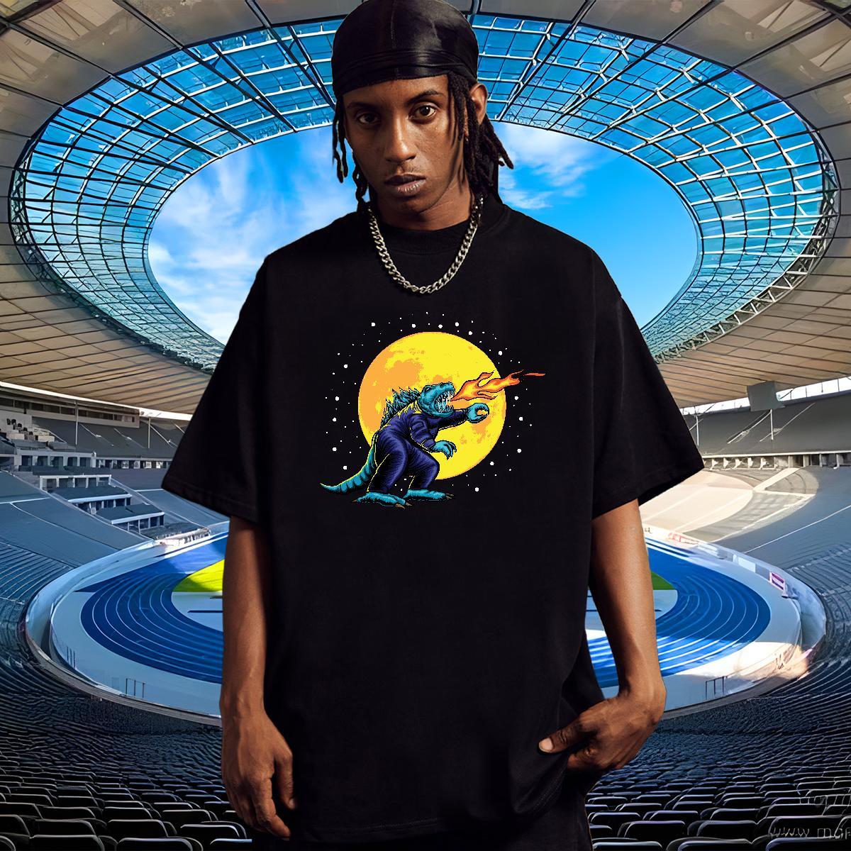 Popular Men Tshirts 100% Cotton 230g Street ET Custom Print Plus Size Round Neck Short Sleeve Fashion Design Men T Shirts Polos