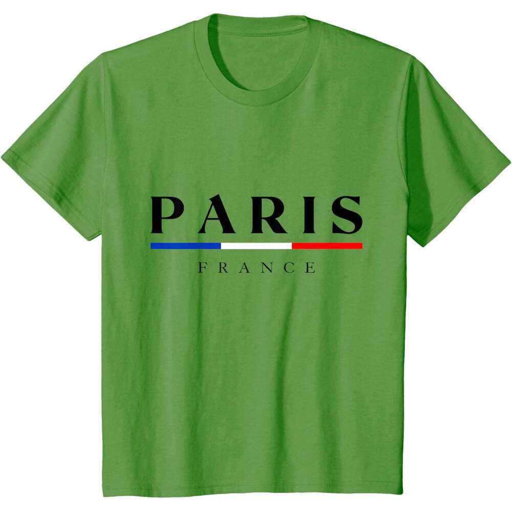 T shirt Mens Paris With France Flag Novelty Graphic Tees Cool Designs T-Shirt shirts tshirt graphic tee Casual tops summer clothes Short sleeve Free s
