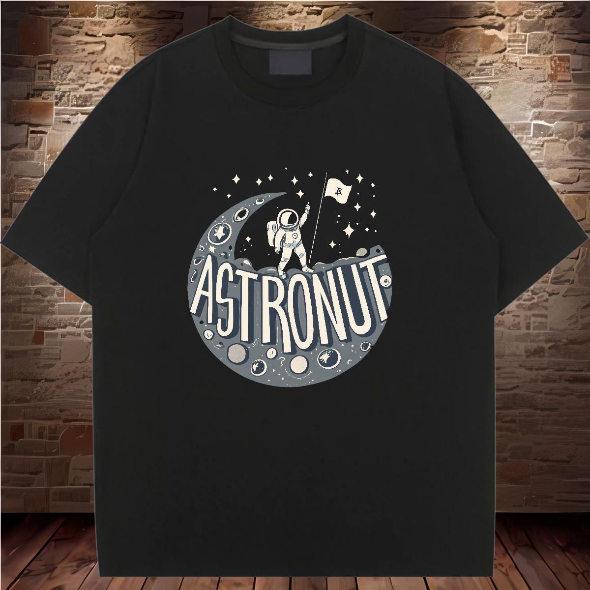 Wholesale T Shirt For Woman Short sleeve Soft Woman Tshirt Cartoon Anime spaceman Home Outdoor 230g Cotton TOP Quality Wear