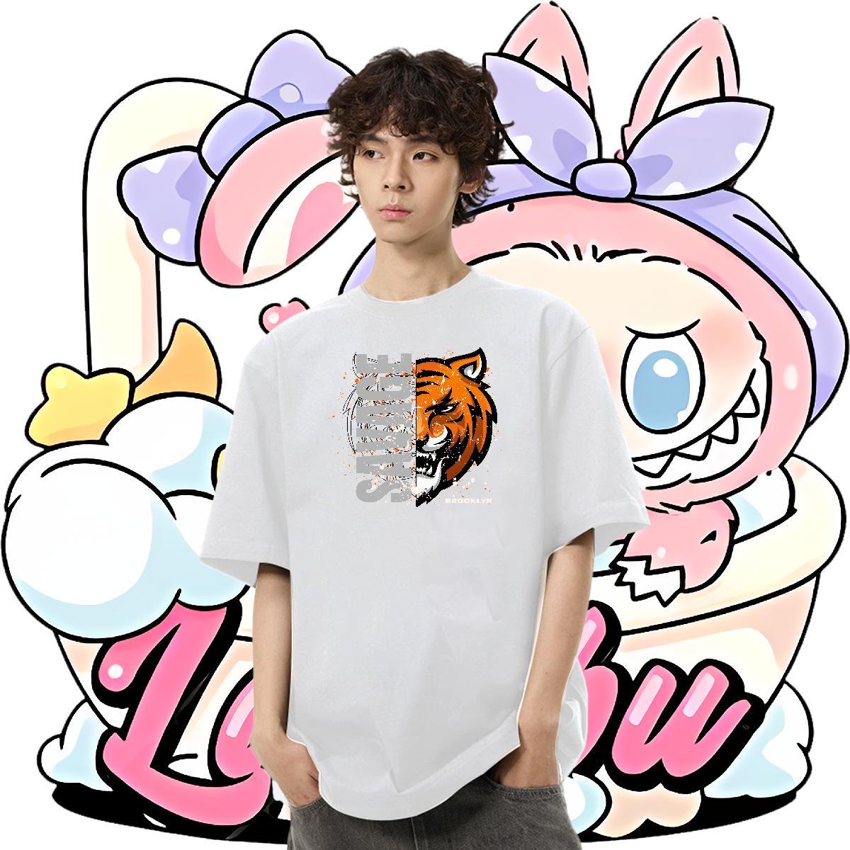 Brand Men Clothes T-Shirt 230g Cotton Sports Casual Graphic Breathable Soft Fashion Casual T Shirt For Man Tees Shirts