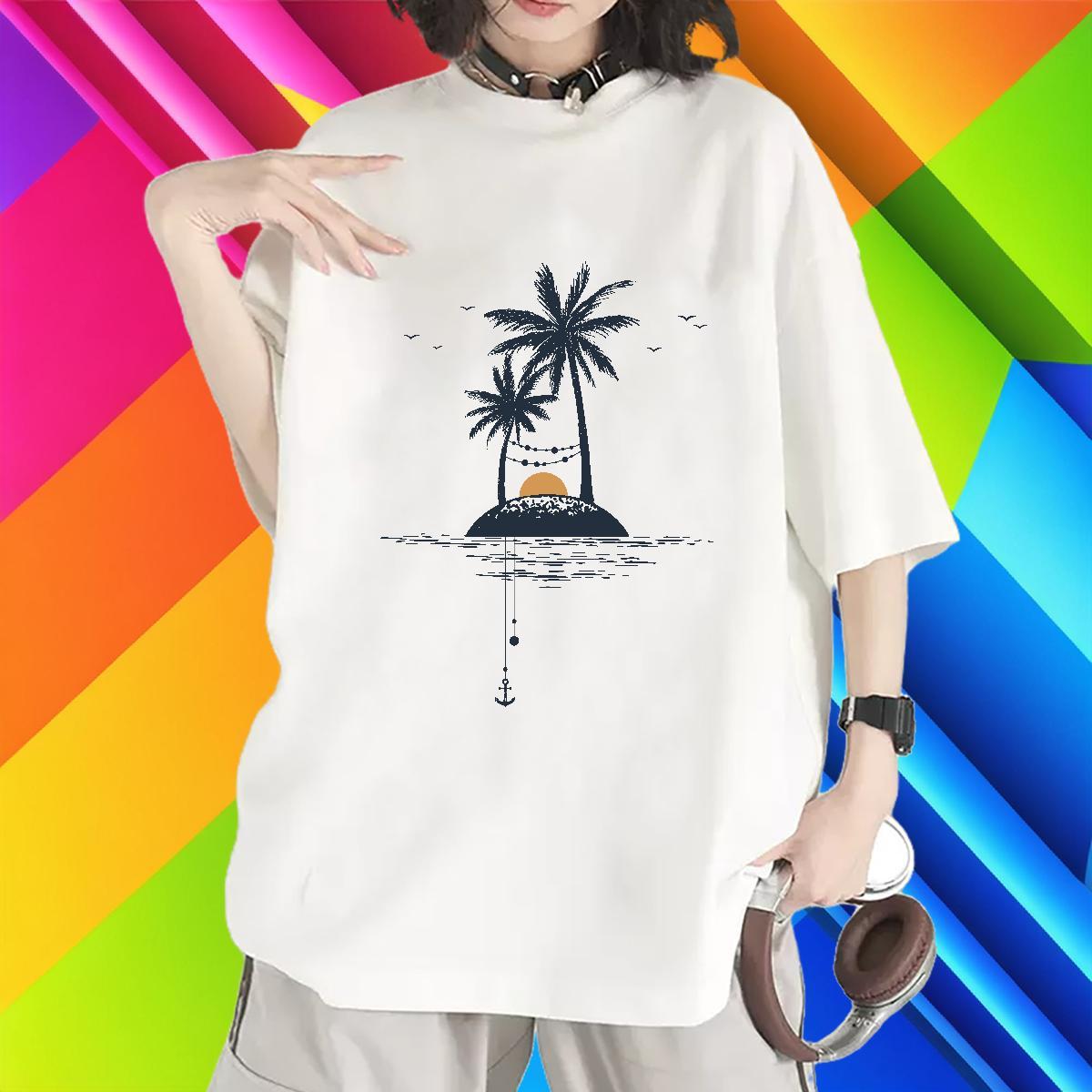 Free Shipping T-Shirts for Women Crew Neck Breathable Woman Tshirt Oversized L-4XL sun Sports Casual 230g 100% Cotton 2024 Designer Tops Tees