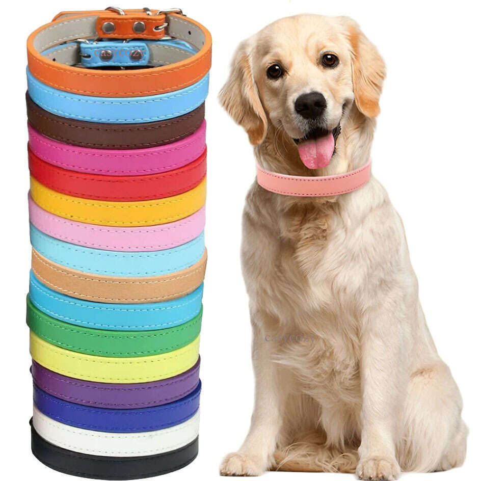 Collar Personalized For Small Dogs Pet for female dogs Adjustable Cat Dog Collars Designer Leather
