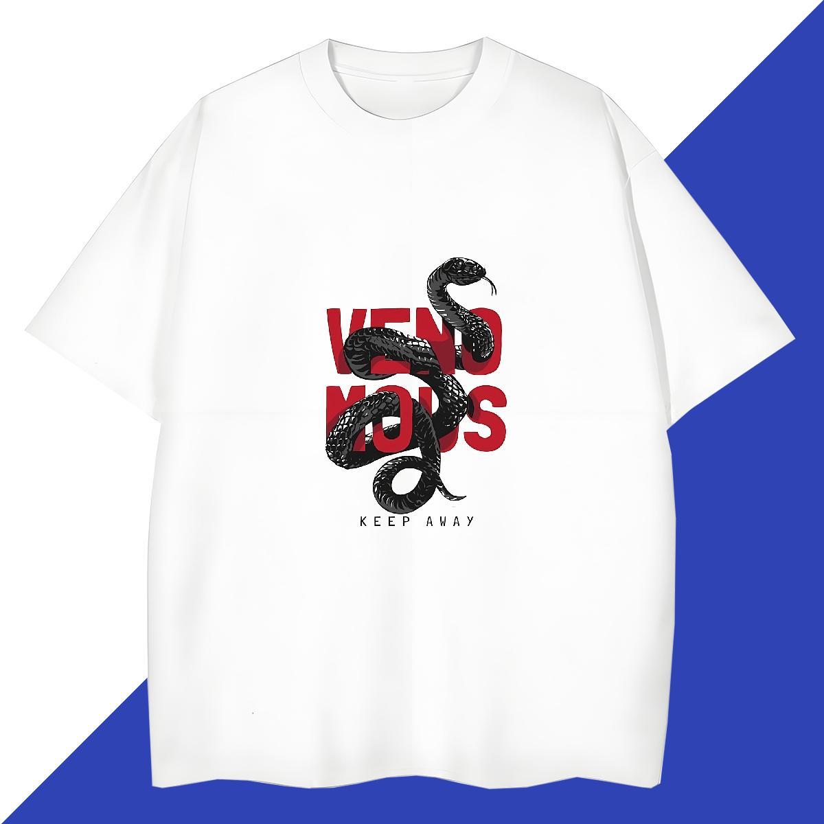 High Quality Men Tops Tees 230g 100% Cotton Daily Wear letter White Plus Size Crew Neck Factory Direct T Shirts Men Polos