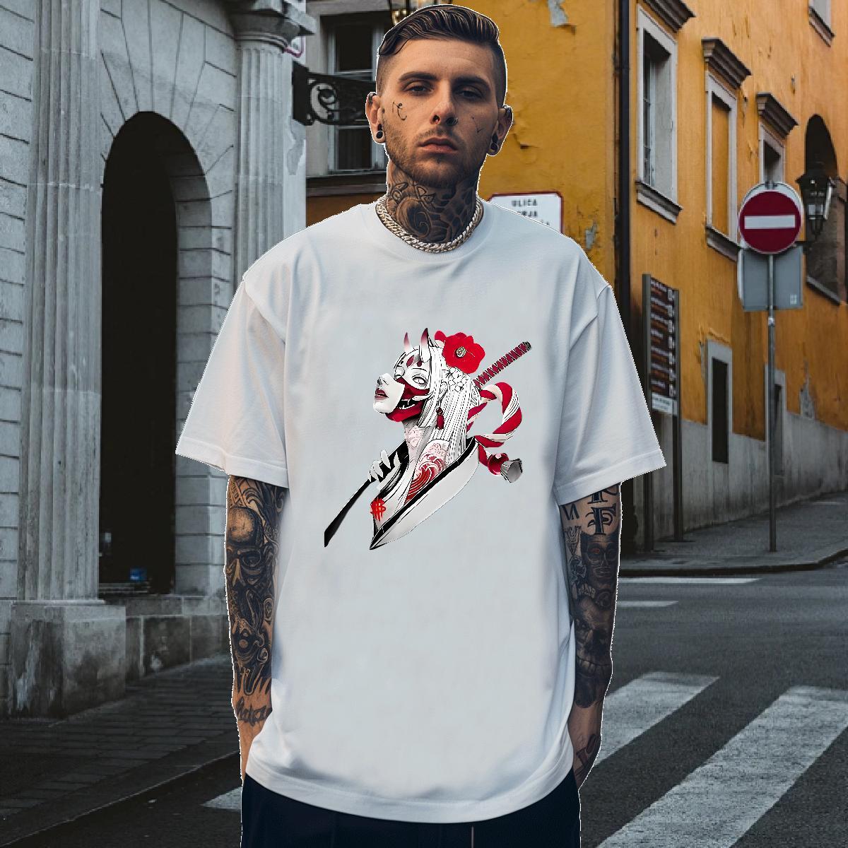 Men T Shirts 230g Cotton women Summer Casual Breathable Short Sleeve Plus Size Cartoon Men Tshirts Designer Fashion Unisex Top Tees