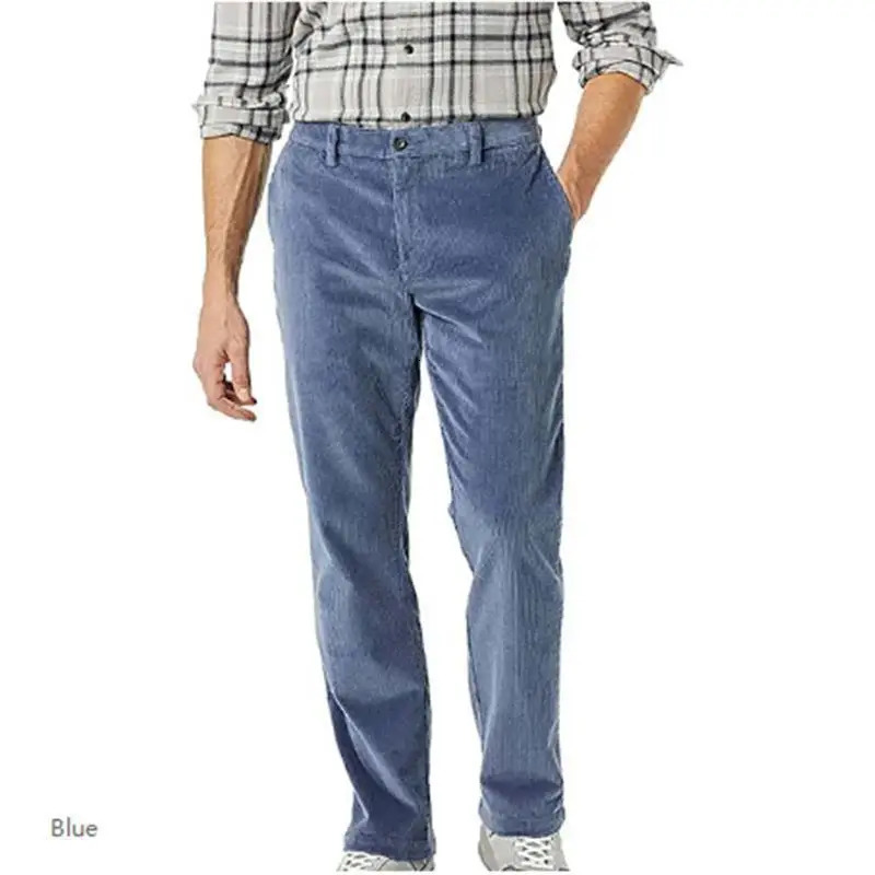 7 Color High Quality Mens Fallwinter Corduroy Pants Europeanamerican Style Men Casual Solid Slimfit S3XL 240806