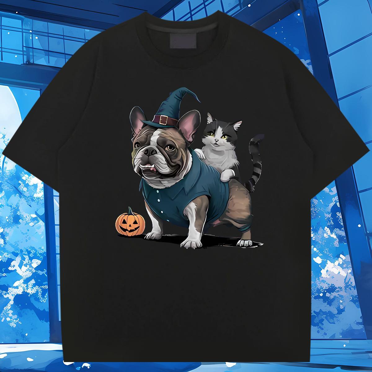 Brand T-Shirts for Men 100% Cotton 230g animals Casual Beach Tops Tees Breathable Soft Cool Tshirt for Man Woman Oversized 4XL