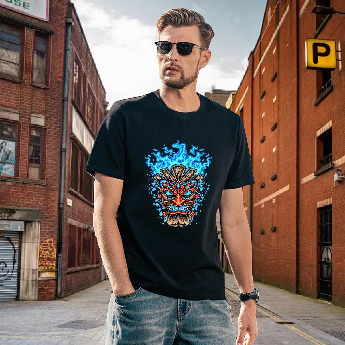 Designer Tshirt for Man Woman 230g 100% Cotton T-Shirts for Men Sports Casual O-Neck Short Sleeve Black Oversized 2024 DIY Clothings