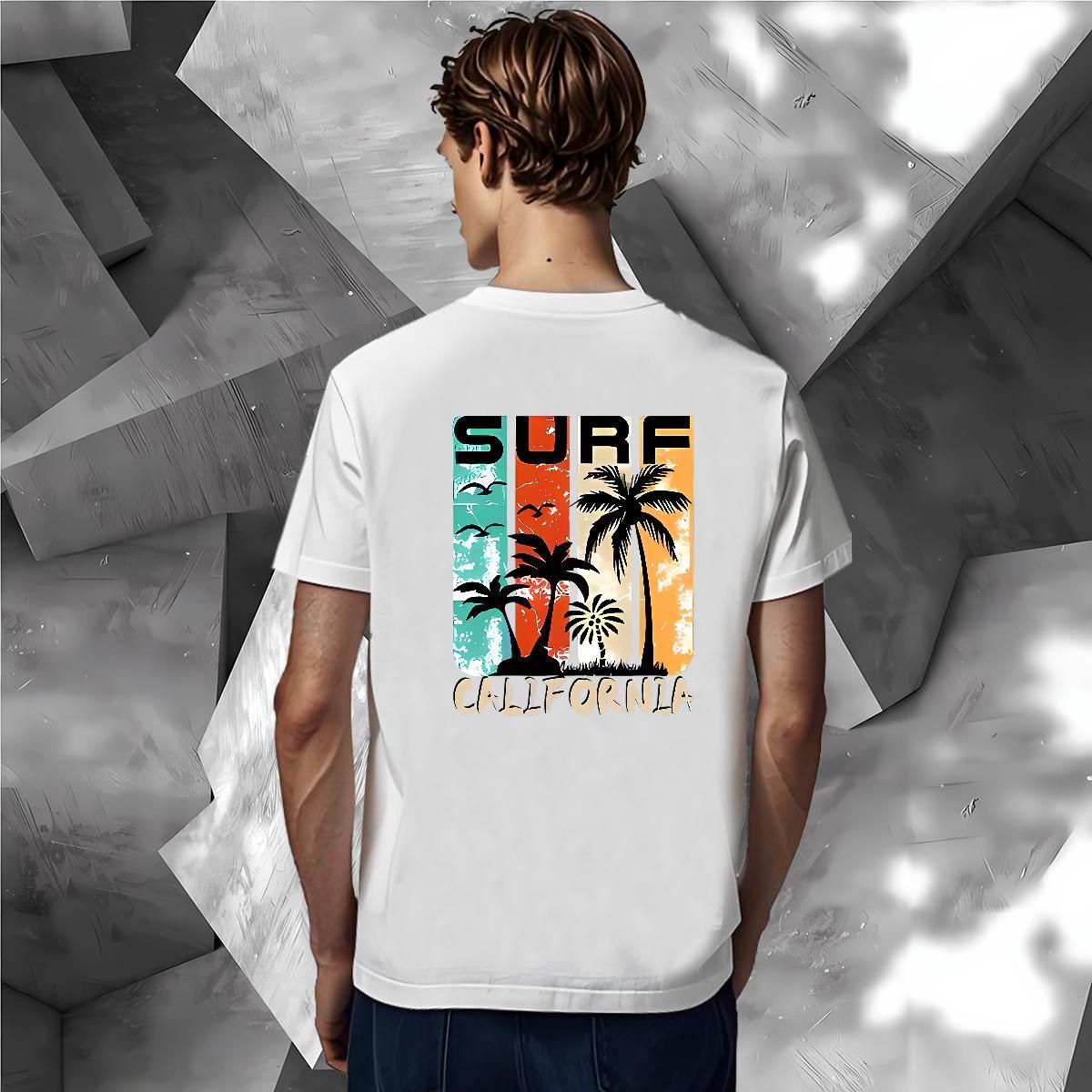 Customized T-Shirts 230g Cotton beach Street Tops Tees Breathable Short Sleeve Cool Design Mens Tshirts Skull