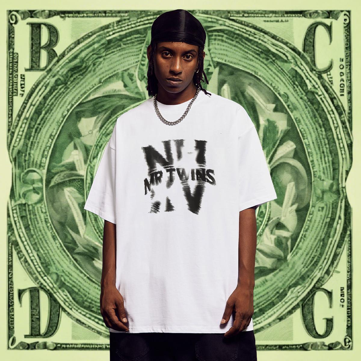 Free Shipping Men Tshirts 230g Pure Cotton Street Casual letter Cartoon Print Breathable Short Sleeve 2024 Summer Man T Shirts Tee Shirt