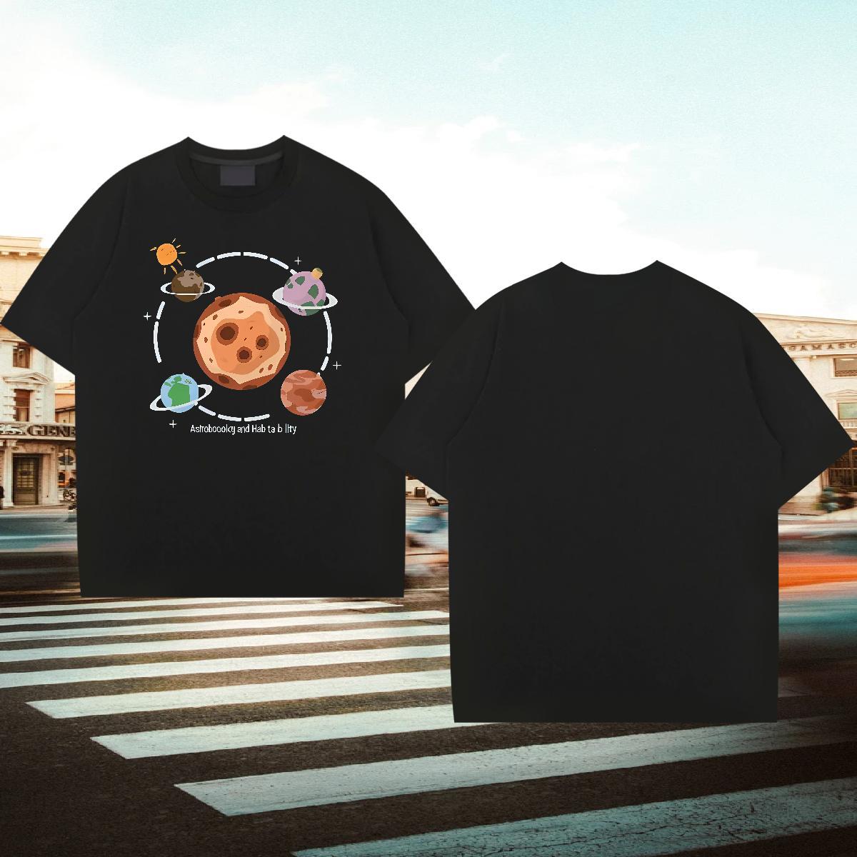 Brand Mens Tshirts 100% Cotton 230g Casual star Oversized 4XL O Neck Short Sleeves Designer Man T Shirts Tees