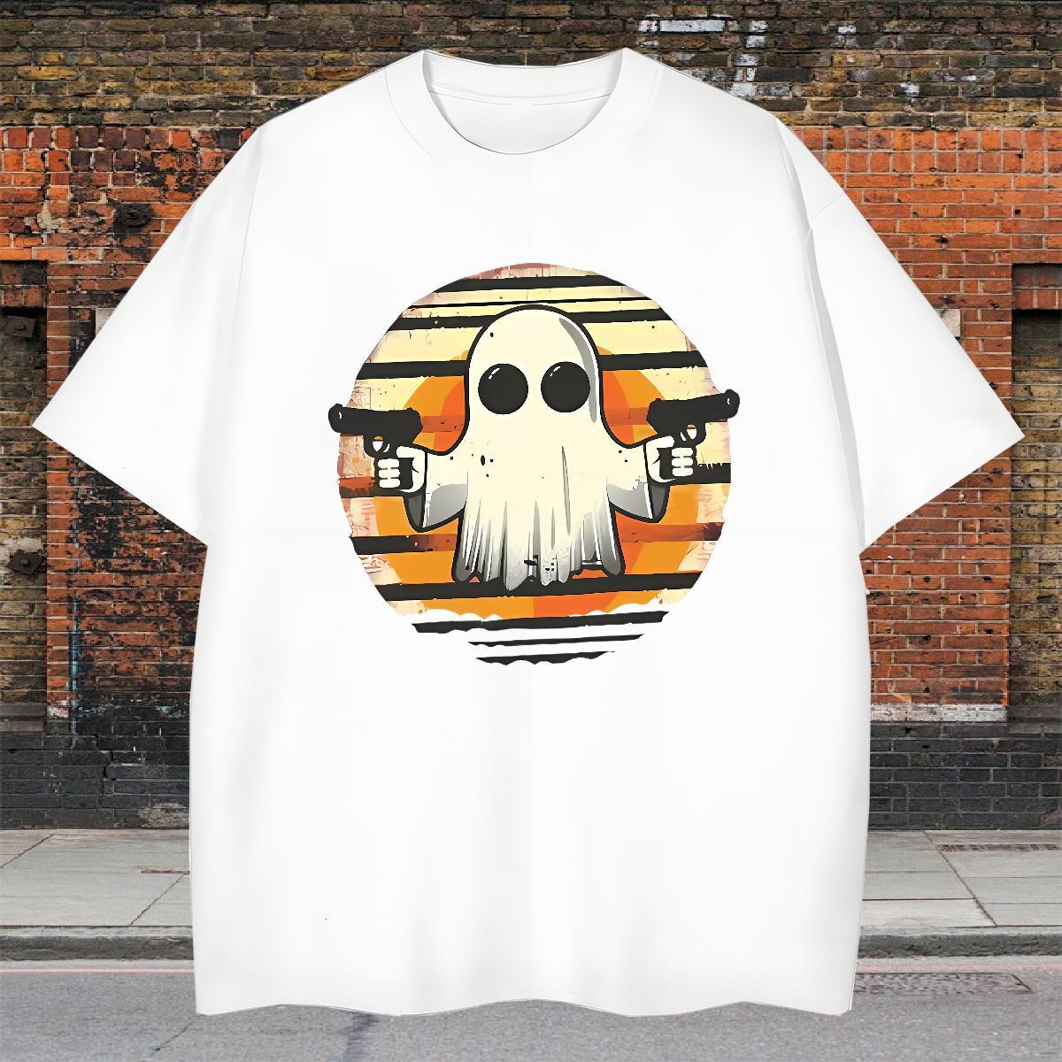 Free Shipping Couples T Shirts 230g Pure Cotton little monsters T-Shirts for Men Hip Hop Street O-Neck Short Sleeve DIY 2024 Tops