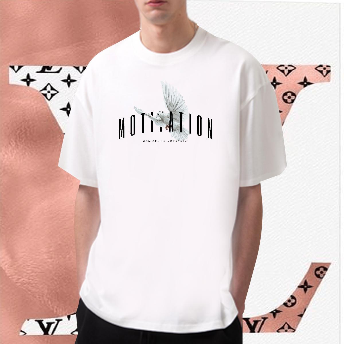 2024 New T Shirts Men 230g Cotton eagle Home Outdoor Tops Tees O Neck Short Sleeves Classic Tshirts DIY Printed