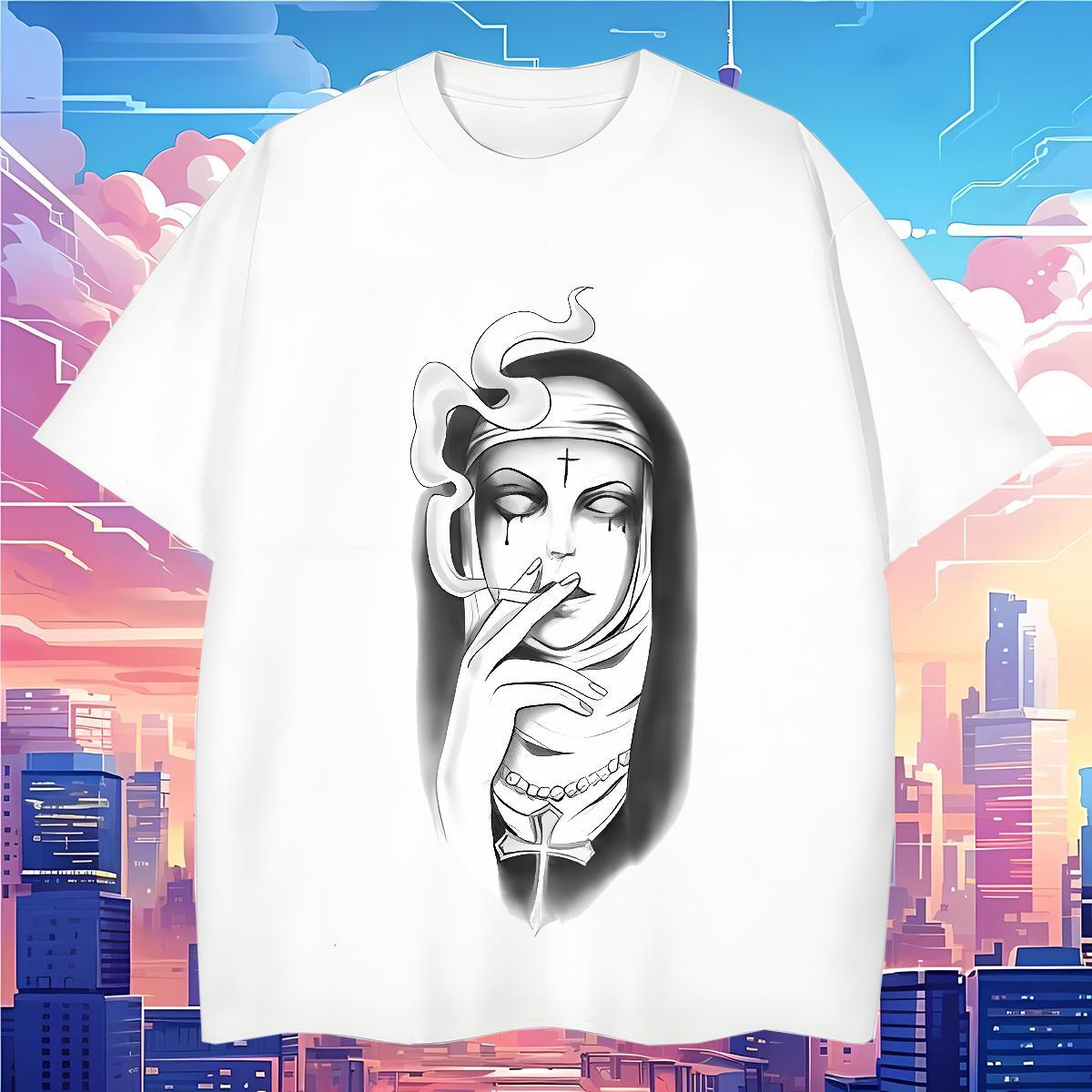 T-Shirts for Men 100% Cotton 230g nun Daily Wear Breathable Short Sleeve Customized Men Tops Tees Fashion New High Quality Clothes