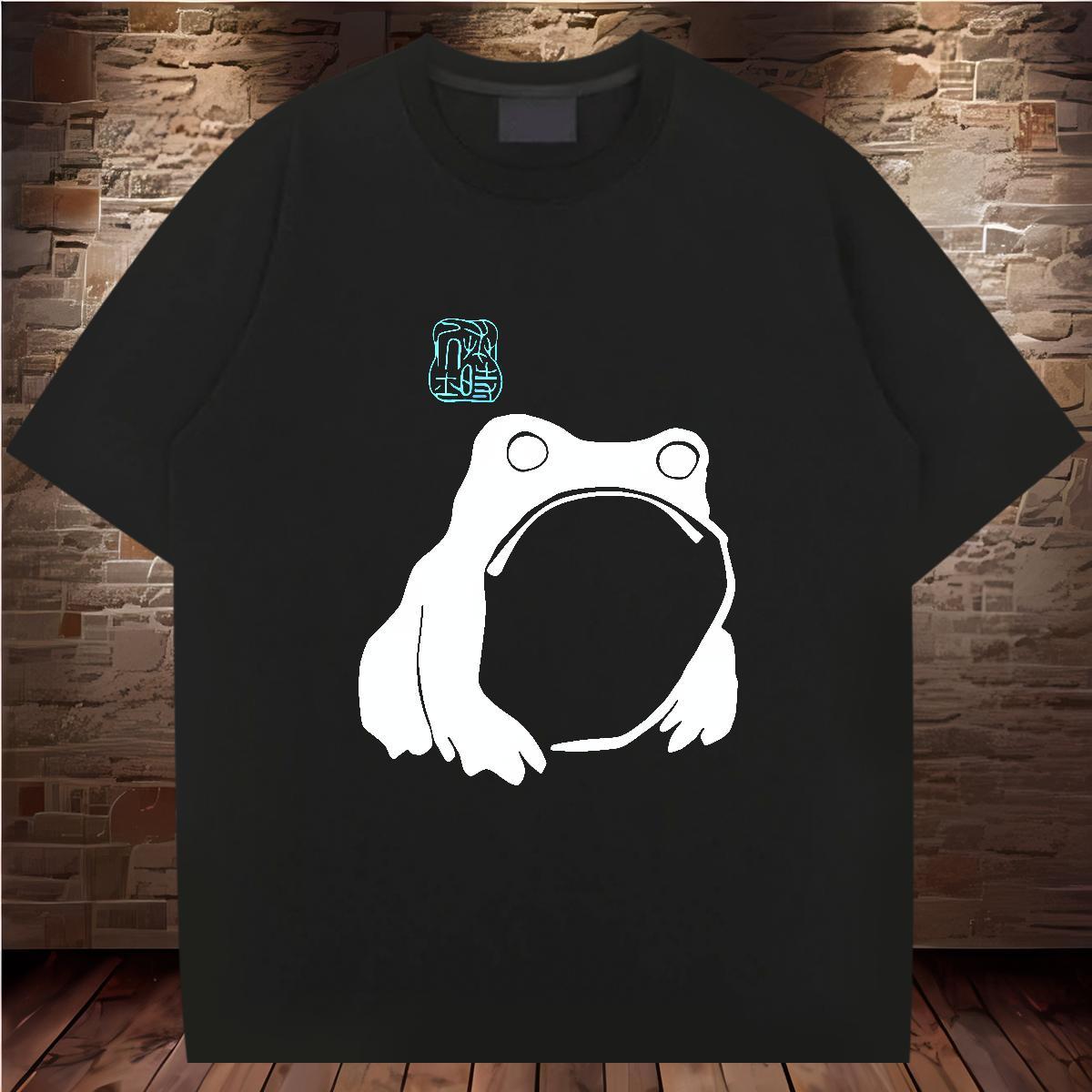 Mens T Shirts 100% Cotton 230g bear Daily Outfit O Neck Short Sleeves Skull Tshirts DIY Loose Fit Tops