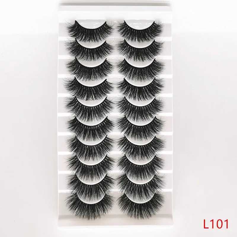 Natural 3D mink eyelashes 5/10 pairs dramatic false eyelashes artificial curls makeup wholesale false eyelashes extension maquiagem W240803
